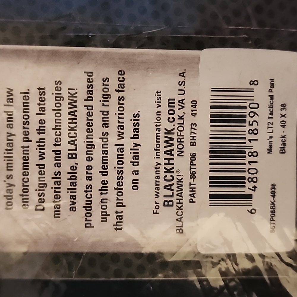 Blackhawk Men's LTZ Tactical Pants. Cargo advanced pants